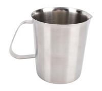 Alomejor Jarra Medidora de Acero Inoxidable 304, Ideal para Preparación de café, Cocina, Acero Inoxidable 304, 1500ML (500ML)