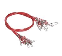 Alomejor Jefes de Pesca Contra Los Jefes de Mordedura con Pescadores para la Pesca de Alambre Palabra sobre Grueso (Rojo)