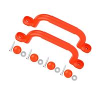 Alomejor Juego Asas de Agarre para niños Asas de Agarre sólidas Asas de Seguridad sólidas Asas de Patio de Juegos para el Marco de Escalada Casa del árbol Casa de Juego de los Dens(Rojo)