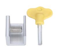 Alomejor Juego de 10 Cerraduras para Ventanas Correderas, Cerradura de Seguridad para Ventanas de Aleación de Aluminio Duradera para Protección del Hogar, Fácil de Instalar, 3x2,5 Cm