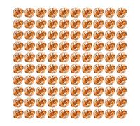 Alomejor "Juego de 100 Pernos de Cabeza Redonda de Aleación, Remaches de Hongo de Larga Duración para Collar de Mascota, Decoración de Ropa para Mascotas, Dorado/plateado, 15mm" (GOLD)