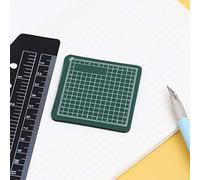 Alomejor Juego de 2 Alfombrillas de Corte Duraderas, Antideslizantes, con Línea de Rejilla, para Protección de Escritorio, Herramientas Artesanales para Escribir, Pintar, Tallar Sellos,