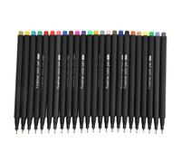 Alomejor Juego de 24 Bolígrafos de Colores Fineliner 24 Colores Vivos Control Preciso para Dibujos de Tinta Fina de Artista y Colorear Patrones Pequeños Material Plástico