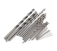 Alomejor Juego de 25 Brocas Micro Helicoidales con Alta Nitidez, HSS Duradero para Joyería, Reloj, PCB, Manualidades, 0,5-3 Mm