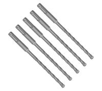 Alomejor Juego de 5 Brocas para Martillo Perforador, Brocas de Impacto con Punta de Carburo Duraderas para Mampostería, Hormigón, Piedra, Ladrillo, 160 Mm de Longitud (7mm)