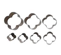 Alomejor - Juego de 7 moldes de corte de piel de alta resistencia, diseño de flor de ciruelo, conjunto de sellos para cuero, fácil de usar, para manualidades hechas a mano