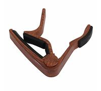 Alomejor Juego de Abrazaderas para Cuerdas de Guitarra de Aleación de Aluminio de Liberación Rápida Capo con Púas de 5 Piezas para Banjo bajo, Uso Versátil para Guitarristas y Músicos (madera oscura)