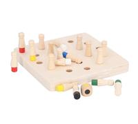 Alomejor Juego de Ajedrez con Memoria de Madera, Rompecabezas a Juego de Colores para Niños Pequeños, Juguetes Educativos de Aprendizaje, con Materiales de Tilo para Niños y Niñas de 3,