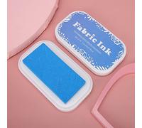 Alomejor Juego de Almohadillas de Tinta para Sellos, Accesorios de Impresión Lavables de Colores Brillantes para Proyectos de Bricolaje, Tinta para Artistas + Plástico de Esponja para Papel, Tela,