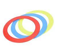 Alomejor Juego de Anillos de Malabarismo para Principiantes y Expertos - 3 Aros Ligeros y Duraderos de Plástico Resistente, Ideales para Niños, Adolescentes y Adultos - Incluye Guía Básica