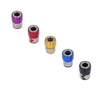 Alomejor Juego de Anillos Magnéticos para Tornillos que Sujeta Eficientemente los Tornillos para la Instalación 10 Piezas Soporte de Anillo Magnético de Aleación de Aluminio para Muebles de