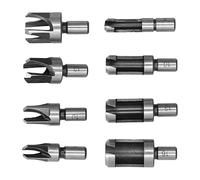 Alomejor Juego de Brocas de Corcho para Carpintería, Cortador de Tapón de Acero con Alto Contenido de Carbono, 8 Uds., Varios Tamaños para Taladros de Banco