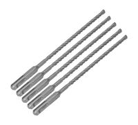 Alomejor Juego de Brocas de Impacto de 5 Piezas con Puntas de Carburo para Taladro de Martillo Perforador de 210 Mm para Aplicaciones de Hormigón y Ladrillo (6MM)