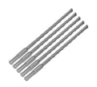 Alomejor Juego de Brocas de Impacto de 5 Piezas con Puntas de Carburo para Taladro de Martillo Perforador de 210 Mm para Aplicaciones de Hormigón y Ladrillo (8mm)
