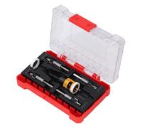 Alomejor Juego de Brocas de Plomo Herramientas de Carpintería Fáciles de Usar para Cubiertas de Madera Contrachapada Hojas de Plástico 5 Piezas Vástago Hexagonal Aleación de Aluminio Taladro Manual