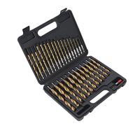 Alomejor Juego de Brocas Helicoidales de Acero de Alta Velocidad, 30 Piezas para Perforación de Metal, Madera y Plástico, Vástago de 1/4 pulg., HSS Duradero