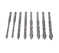 Alomejor Juego de Brocas Helicoidales Excéntricas de Alta Resistencia de Varios Tamaños para Diversos Materiales con Vástago Hexagonal para Azulejos de Pared