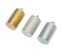 Alomejor Juego de Cilindros de Metal para Exploración de Densidad en Laboratorio, Bloques Educativos de Aluminio de Hierro y Cobre de 3 Piezas en Caja de Almacenamiento para Profesores y Científicos