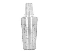 Alomejor Juego de Coctelera Transparente con Escala Precisa para Fiestas en Bar, Restaurante, Material de PC Duradero, 2 Unidades (530ml)