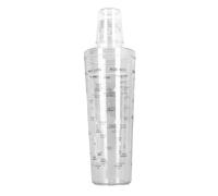 Alomejor Juego de Coctelera Transparente con Escala Precisa para Fiestas en Bar, Restaurante, Material de PC Duradero, 2 Unidades (700ML)