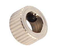 Alomejor Juego de Collares de Bloqueo de Eje Electrochapado con Hebilla Fija Hexagonal de Acero Al Carbono, 10 Uds., Sujeción Fuerte para Proyectos de Bricolaje, Diámetro Ajustable de 4-8mm (Latte