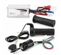 Alomejor Juego de Controlador de Scooter DC 24V 250W Controlador de Velocidad del Motor con empuadura giratoria del Acelerador para Bicicleta elctrica