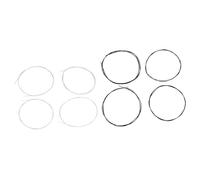 Alomejor Juego de Cuerdas de Nailon para Ukelele, Práctica Elástica Duradera para Amantes del Ukelele de 21 ", 23" y 26 ", Blanco y Negro