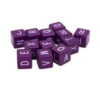 Alomejor Juego de Dados para Crucigramas, 12 Piezas, Juego de Palabras para Reuniones Familiares con Dados de 1,5x1,5 Cm, Mejora el Vocabulario y el Pensamiento ágil