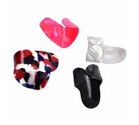 Alomejor Juego de Diapositivas de Vidrio de Acero Inoxidable para Guitarra, Juego Liso para Tonos Armónicos Mejorados para Tocar Guitarra, Banjo, Ukelele Acero Inoxidable + Vidrio + Celuloide