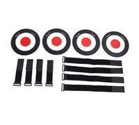 Alomejor Juego de Discos de Objetivos de Fútbol de 4 Piezas, Equipo de Entrenamiento de Tiro de Portería de Fútbol ABS con Correas, para Entrenamiento Deportivo