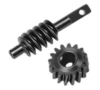 Alomejor Juego de Engranajes de Eje de Acero, Reemplazo de Engranajes Helicoidales 2T 16T para SCX30 1/30 RC Crawler Car, con Construcción de Acero de Alto Grado para una Mayor