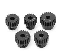 Alomejor Juego de Engranajes de Piñón 48P de Metal de Alta Simulación, Engranaje de Piñón RC a Prueba de Herrumbre para ECX 2WD 1/10 RC Hobby Car 17T-21T (BLACK)