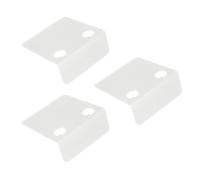 Alomejor Juego de Estantes Flotantes de Pared para Cámaras para una Organización Elegante, 3 Soportes Acrílicos Duraderos con 6 Clips para Cables para Hogares Modernos (Claro)