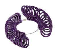 Alomejor Juego de Herramientas de Medición de Joyería con Mandril de Anillo, Medidor de Dedo, para una Fácil Precisión del Tamaño, Perfecto para Anillos de Boda, Anillos de Clase, Material Plástico,
