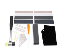 Alomejor Juego de Herramientas para Guitarra Luthier de 17 Piezas, Accesorios de Herramientas de Reparación de Instalación de Trastes con Bolsa de Almacenamiento para la Mayoría de los