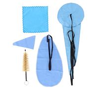 Alomejor Juego de Hisopo y Paño de Limpieza Duradero para Saxofón con Colgante de Metal para una Fácil Limpieza de Instrumentos de Viento