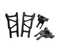 Alomejor Juego de Husillo de Dirección del Brazo de Suspensión del Eje Trasero del Coche RC, Piezas Mejoradas de Repuesto de Aleación para 4X4 BL 2S, sin Escobillas para Coche RC a