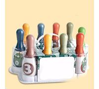 Alomejor Juego de Juguetes de Bolos para Niños Pequeños con Superficie Elegante, Paquete Portátil, Juego de Bolos para Niños, Adecuado para el Desarrollo de Habilidades Cognitivas, Actividades para