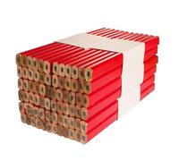 Alomejor Juego de Lápices de Carpintero, 72 Piezas, Herramienta Profesional de Marcado de Carpintería Octogonal para Proyectos de Bricolaje y Tareas de Construcción, Hecha de Madera de á Duradera