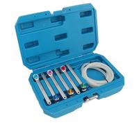 Alomejor Juego de Llaves de Purga de Frenos, Diferentes Tamaños, Llave de Purga de Embrague, Líquido de Frenos, para Camionetas Ligeras, SUV, 7-12 Mm