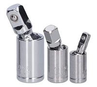 Alomejor Juego de Llaves de Vaso de Junta Universal de Grado de Impacto, Acero Al Cromo Vanadio de Alto par para Instalación de Tornillos de Llave de Trinquete, 3 uds.