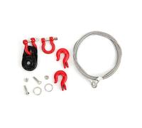Alomejor Juego de Manguitos de Bloqueo de Polea de Cuerda de Acero RC para Simulación de Coche RC de Escalada, Accesorios de Metal de para Hsp, 5 Piezas