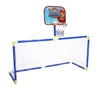 Alomejor Juego de Mini de Fútbol de Baloncesto para Niños, Equipo Portátil Duradero para Actividades de Juguete en Interiores y Exteriores