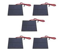 Alomejor Juego de Mini Paneles Solares Epoxi, 5 uds., Placa de Alimentación de 160mA para Investigación de Energía Solar, 90x80mm