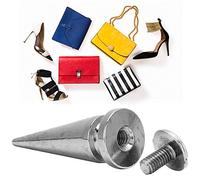Alomejor Juego de Pernos de Cobre con Remaches de Cuero con Tornillo para Fijación de Decoración Artesanal de Bricolaje, Fácil de Usar e Instalar, para Lona de Bolsa de Ropa de Cuero (10 Juegos, 10