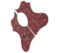 Alomejor Juego de Placas de Golpeador Coloridas de Repuesto para Guitarra Acústica, Material Plástico Duradero, 2 Piezas para Amantes de la Guitarra (BROWN)