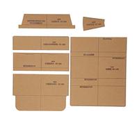 Alomejor Juego de Plantillas de Patrón de Billetera Acrílica, Herramienta de Molde Acrílico DIY Duradera para Entusiastas de las Manualidades, 6 Piezas de Molde Acrílico DIY