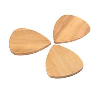 Alomejor Juego de Púas de Guitarra, Madera de Olivo, 3 Piezas | Antideslizante, ideal para principiantes, material duradero, vetas decorativas.