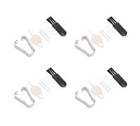 Alomejor Juego de Puntas de Repuesto para Tableta S7 FE de 12,4 Pulgadas, Puntas Duraderas y Fácil Instalación, Paquete de 20 Recambios con Clips y Cepillos (Blanco Gris)