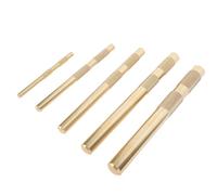 Alomejor Juego de Punzones de Latón con Moleteado, Juego de Herramientas de Punzonado de 5 Piezas para Reparación de Gasóleo Automotriz de 1/4 Pulgadas a 3/4 Pulgadas
